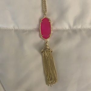 Kendra Scott Long Pink Necklace